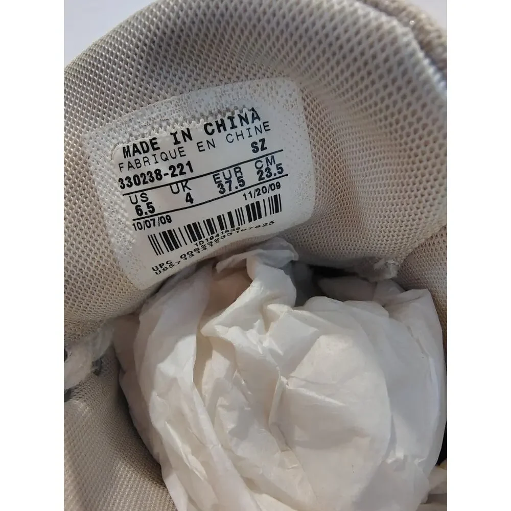 Nike Air 330238-221 Womens Metallic Canvas Sneaker Shoe size 6.5